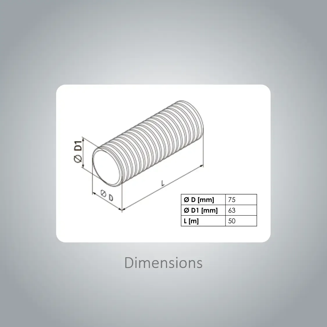 BlauFast 75 - RK75/50-02 Ducting 50m - Image 2