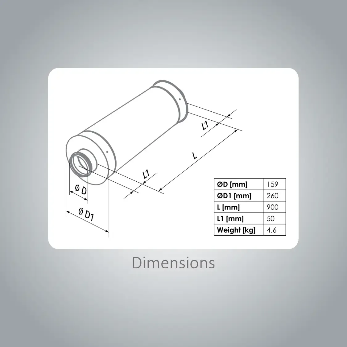Blauberg Silencer SD160/900 - Image 3