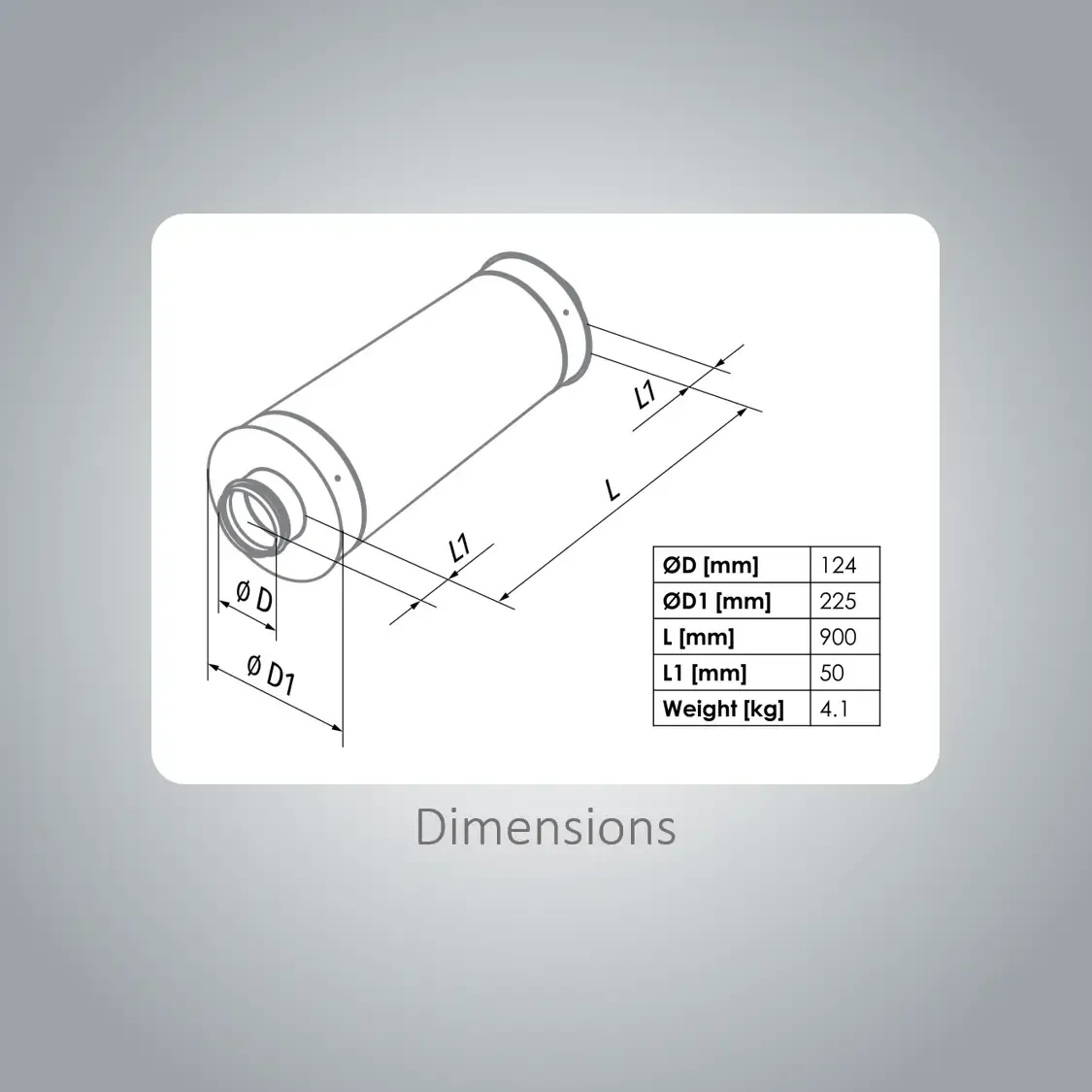Blauberg Silencer SD125/900 - Image 3